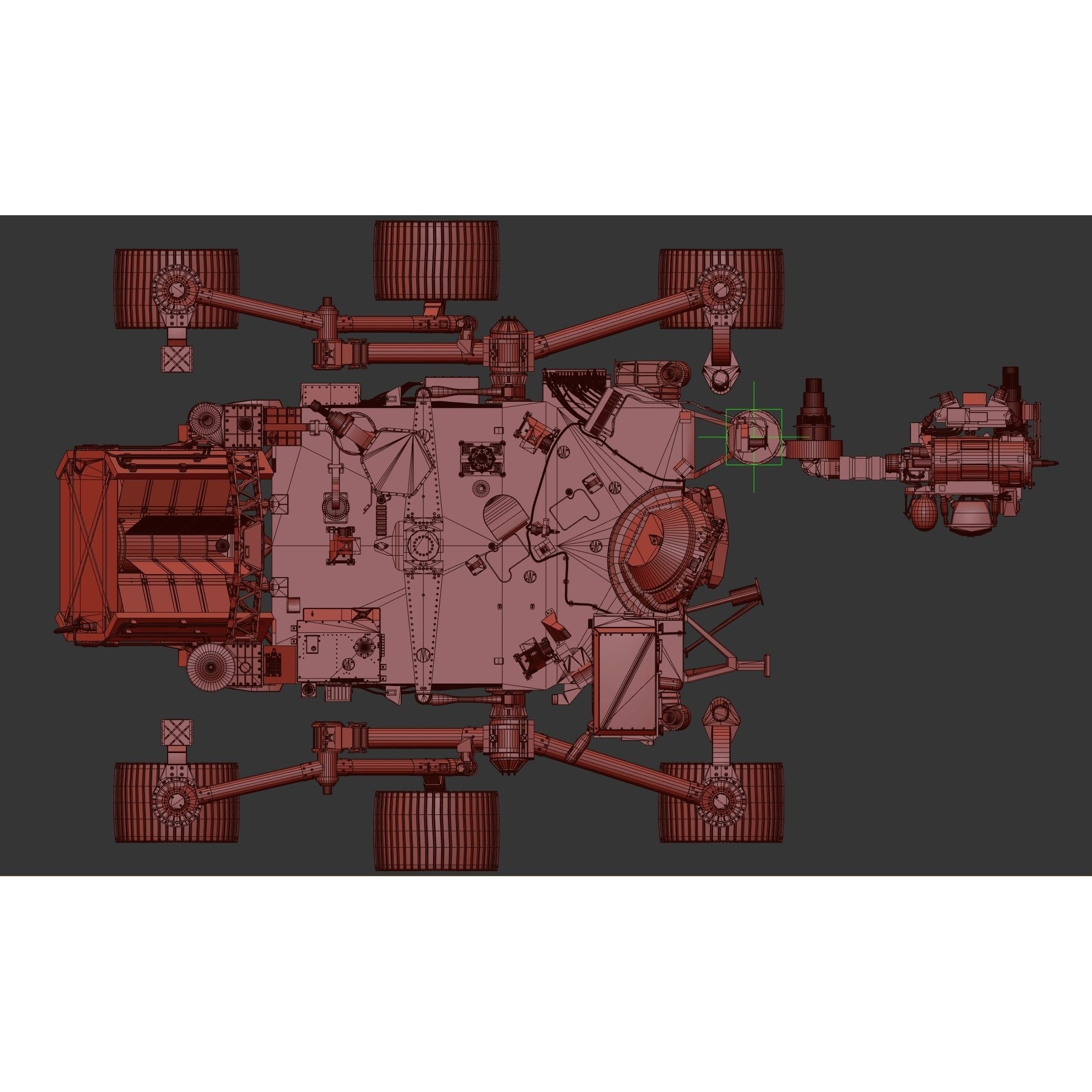 Perseverance Mars Rover - Game-Ready 3D Model - View 32