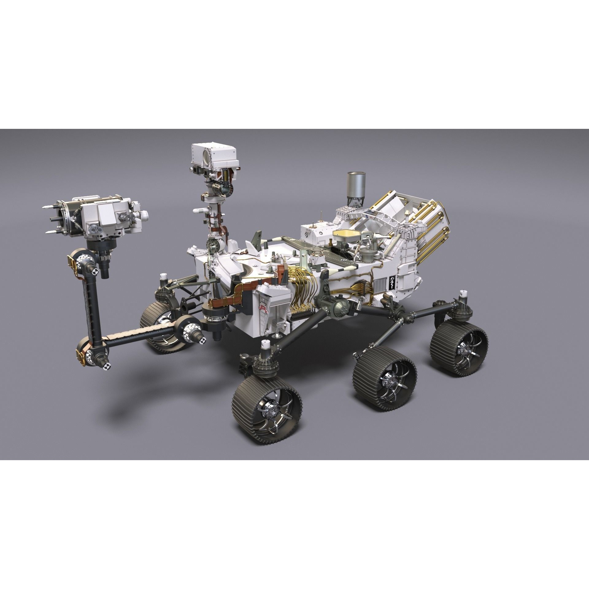 Perseverance Mars Rover - Game-Ready 3D Model - View 5
