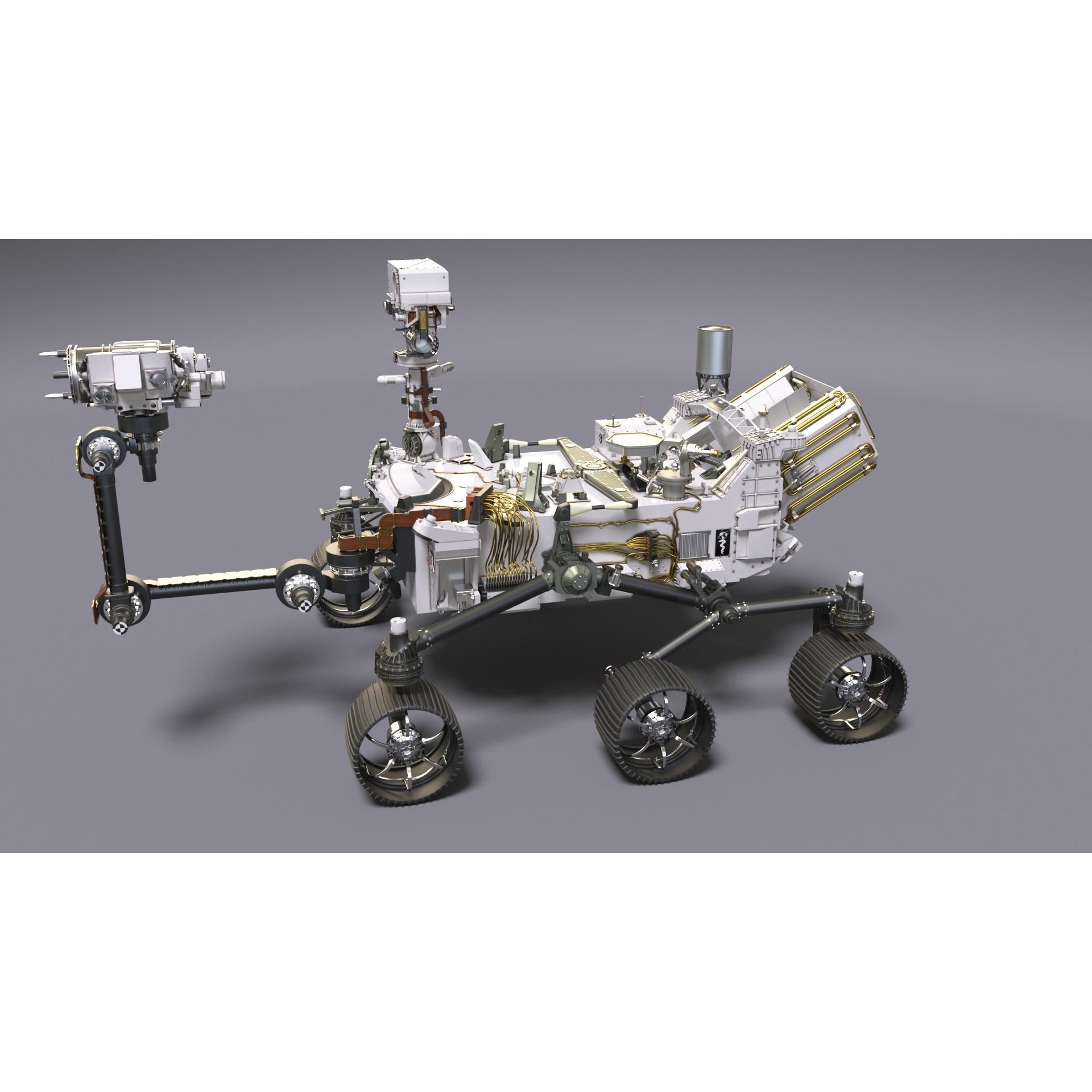 Perseverance Mars Rover - Game-Ready 3D Model - View 6