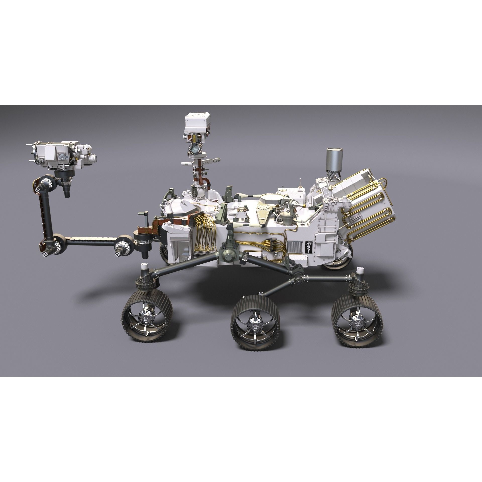Perseverance Mars Rover - Game-Ready 3D Model - View 7