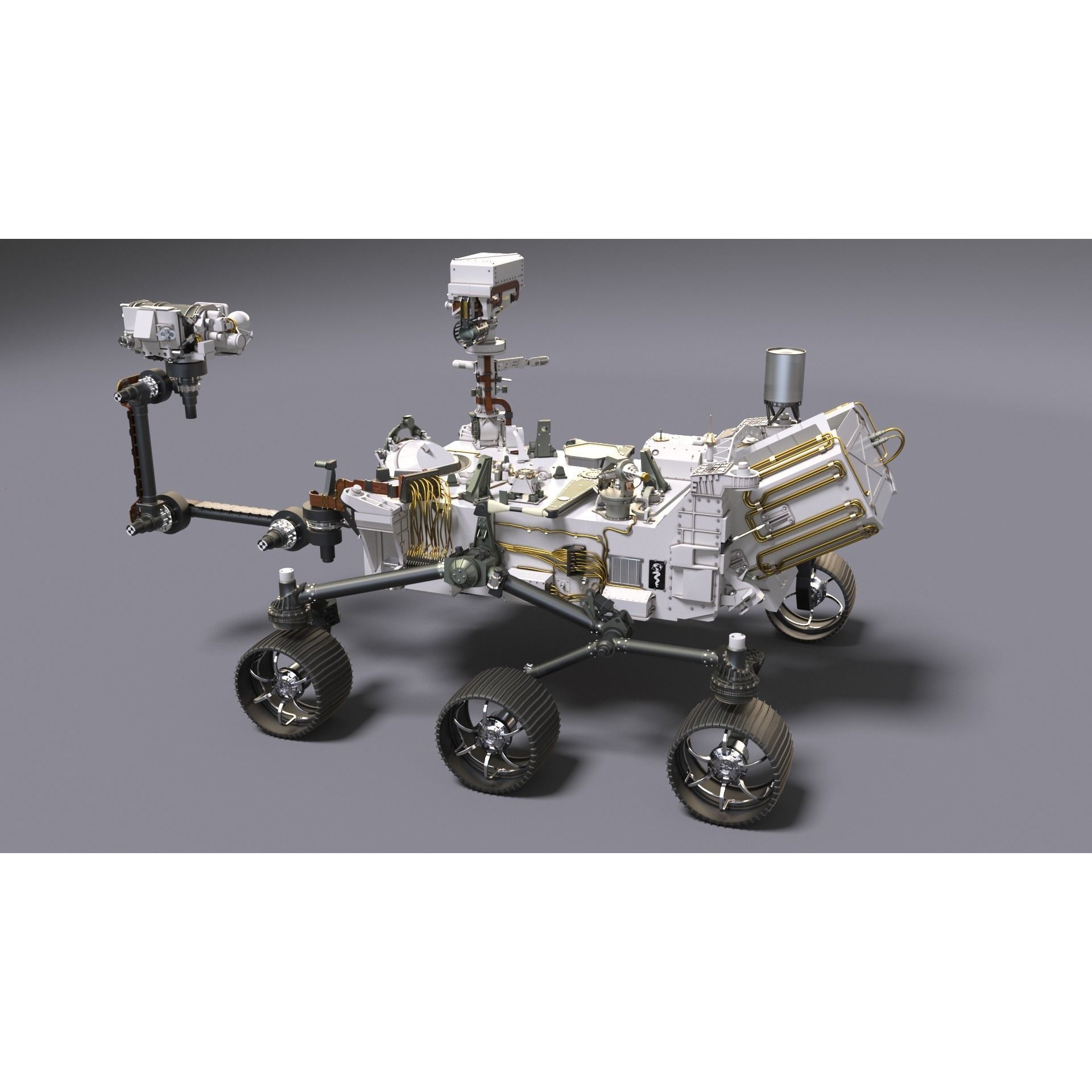 Perseverance Mars Rover - Game-Ready 3D Model - View 8