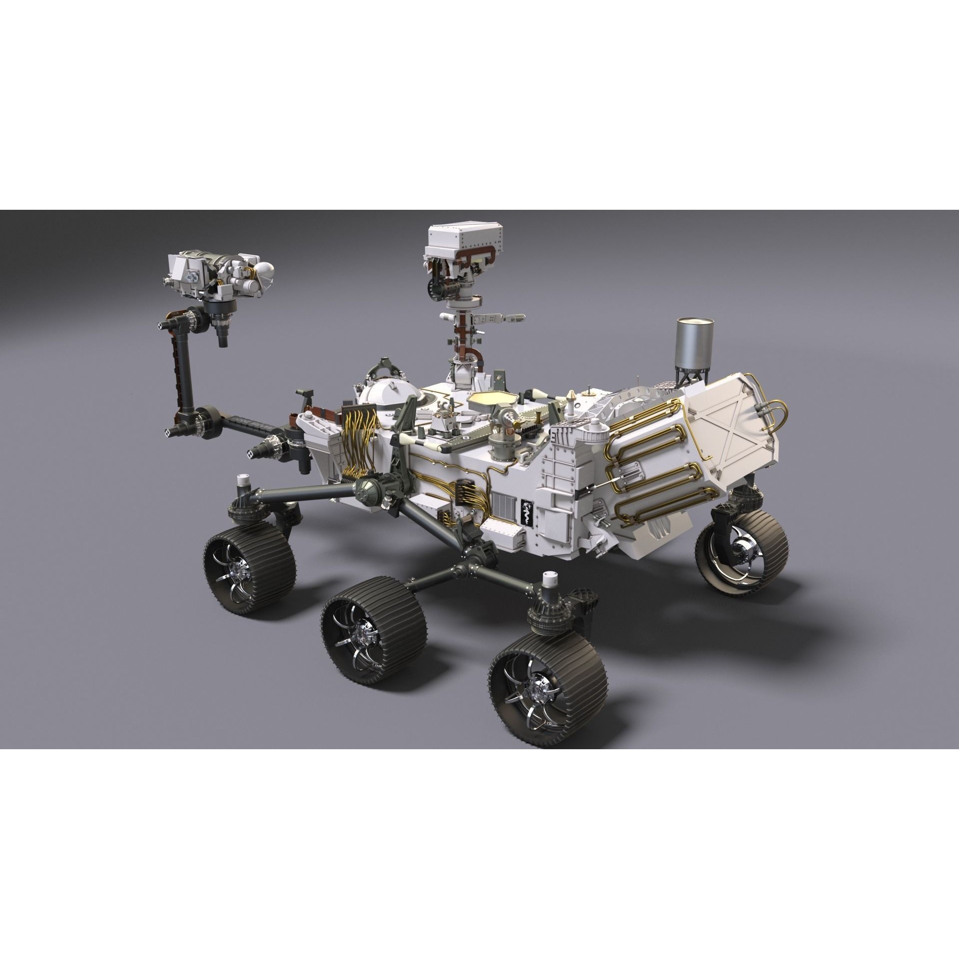 Perseverance Mars Rover - Game-Ready 3D Model - View 9