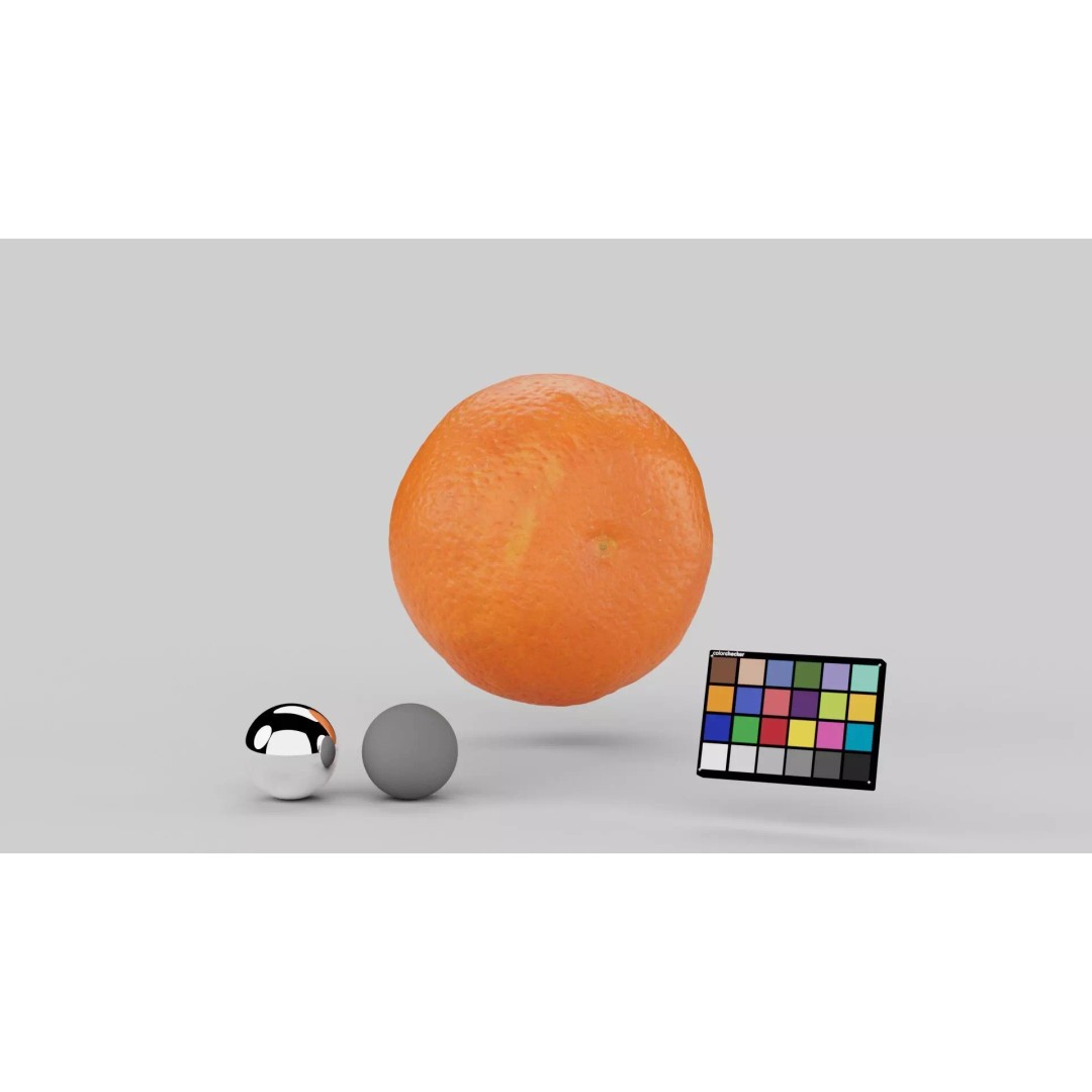 Mandarin 3D Model – Realistic PBR Asset for Food Visualization - View 5
