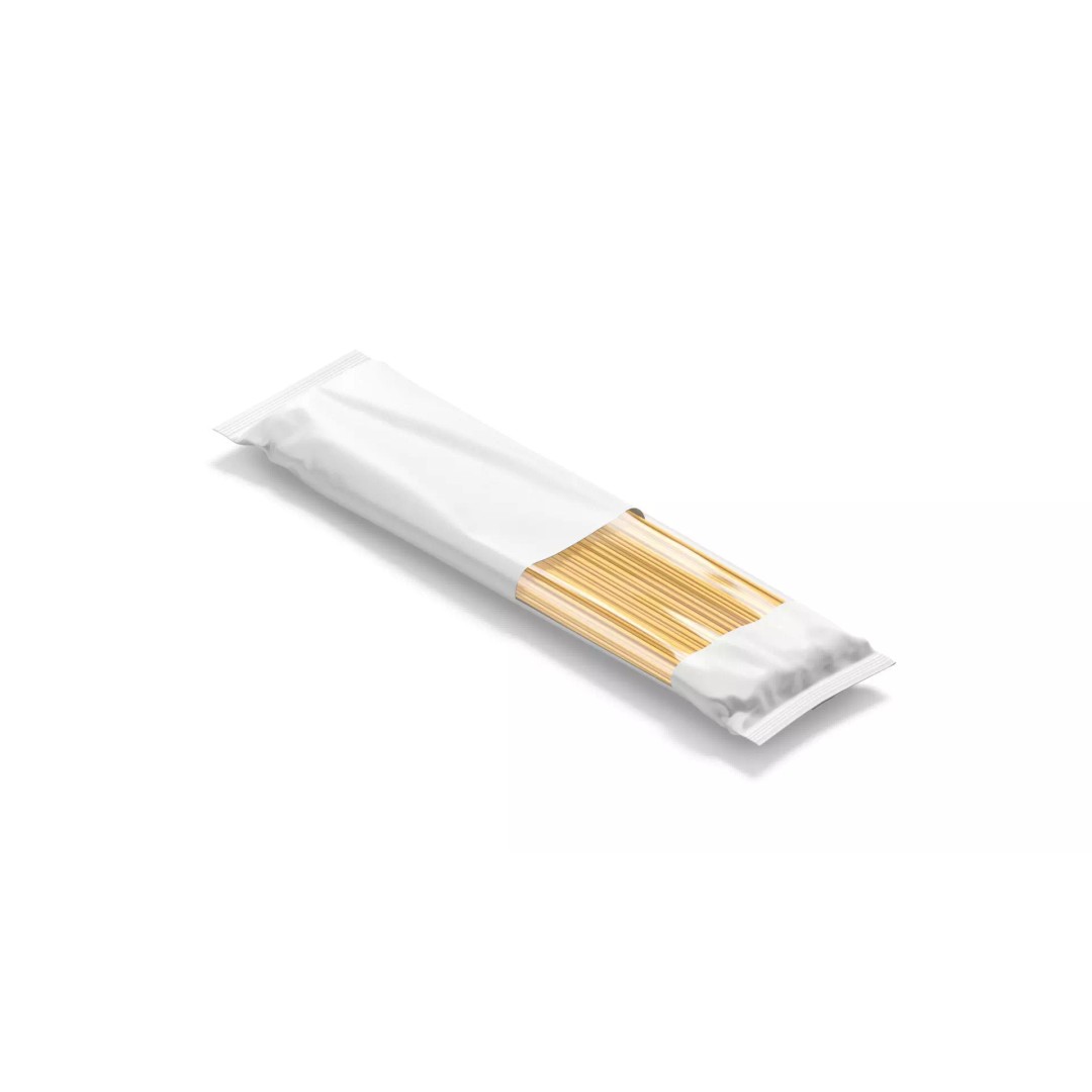 White Spaghetti Pasta Pack 3D Model – Realistic Italian Packaging, FBX - View 2