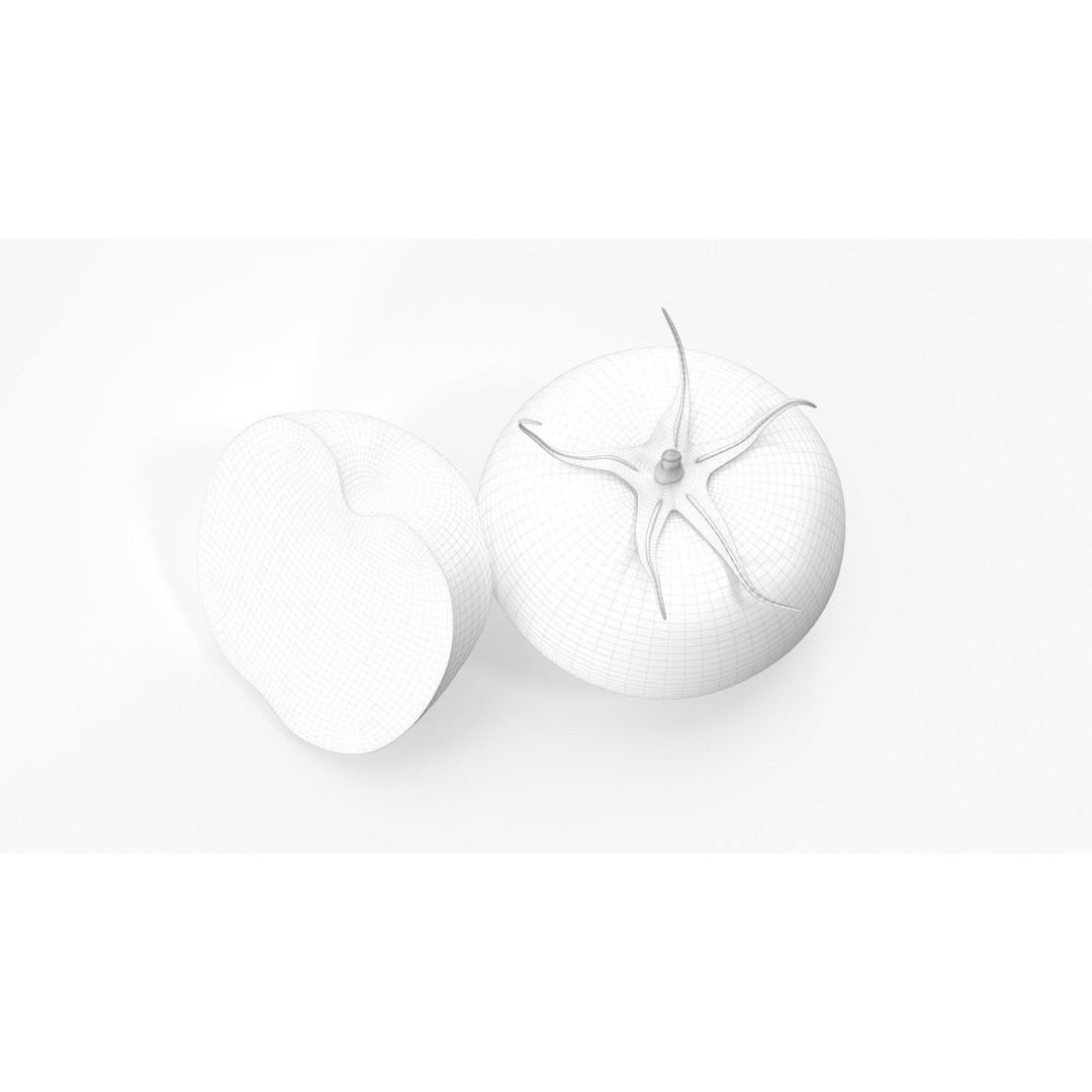 Tomato 3D Model – High Poly PBR Asset, FBX and Textures - View 11