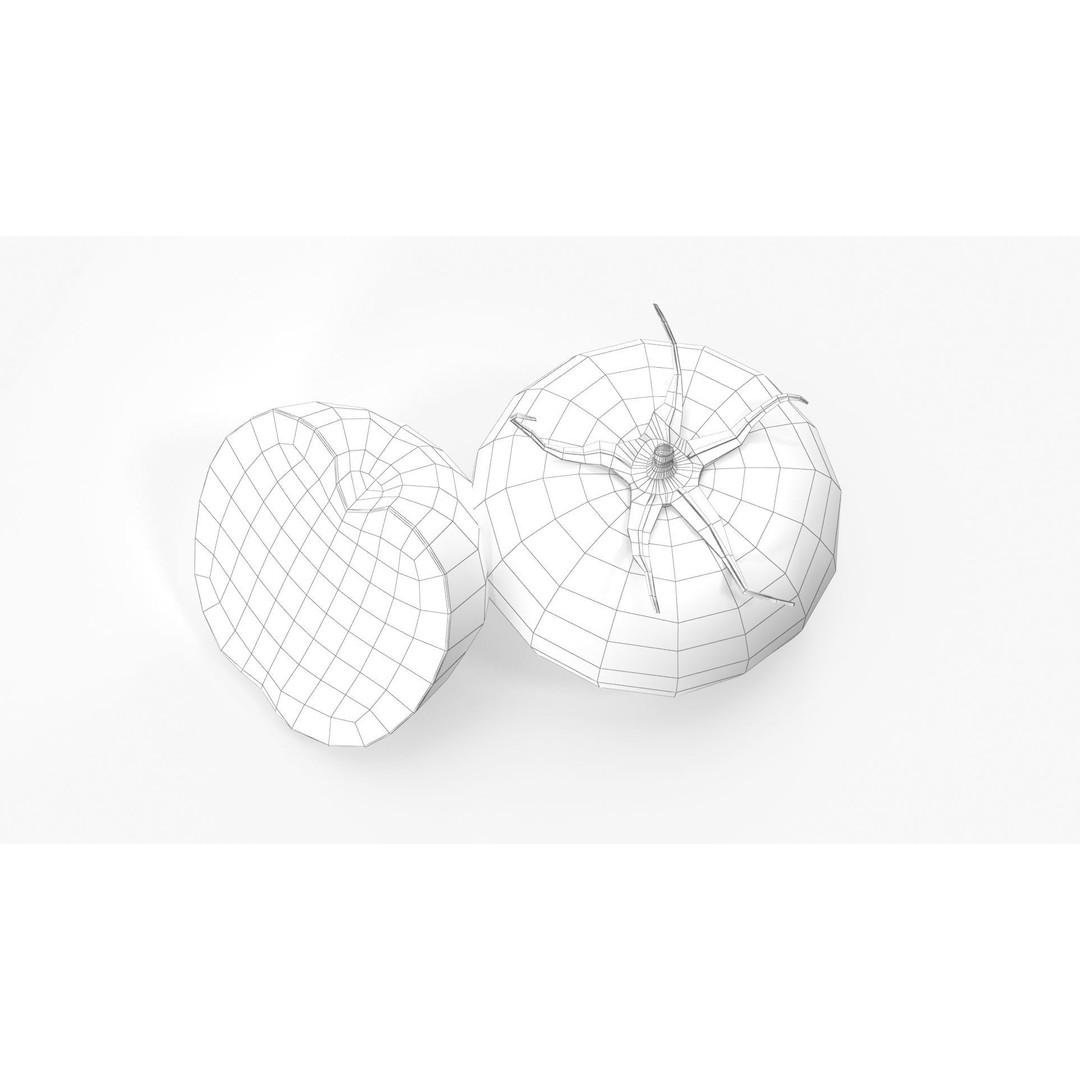 Tomato 3D Model – High Poly PBR Asset, FBX and Textures - View 12