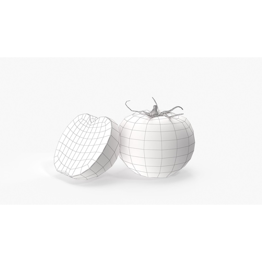 Tomato 3D Model – High Poly PBR Asset, FBX and Textures - View 13