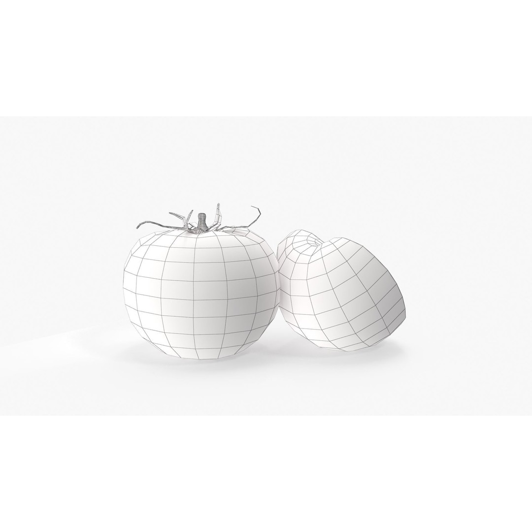 Tomato 3D Model – High Poly PBR Asset, FBX and Textures - View 14