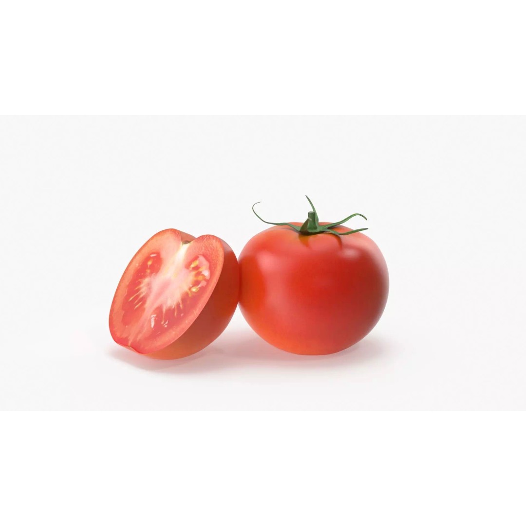 Tomato 3D Model – High Poly PBR Asset, FBX and Textures - View 2