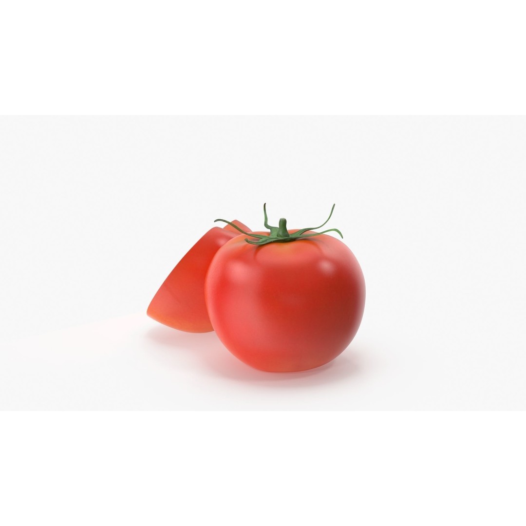 Tomato 3D Model – High Poly PBR Asset, FBX and Textures - View 4
