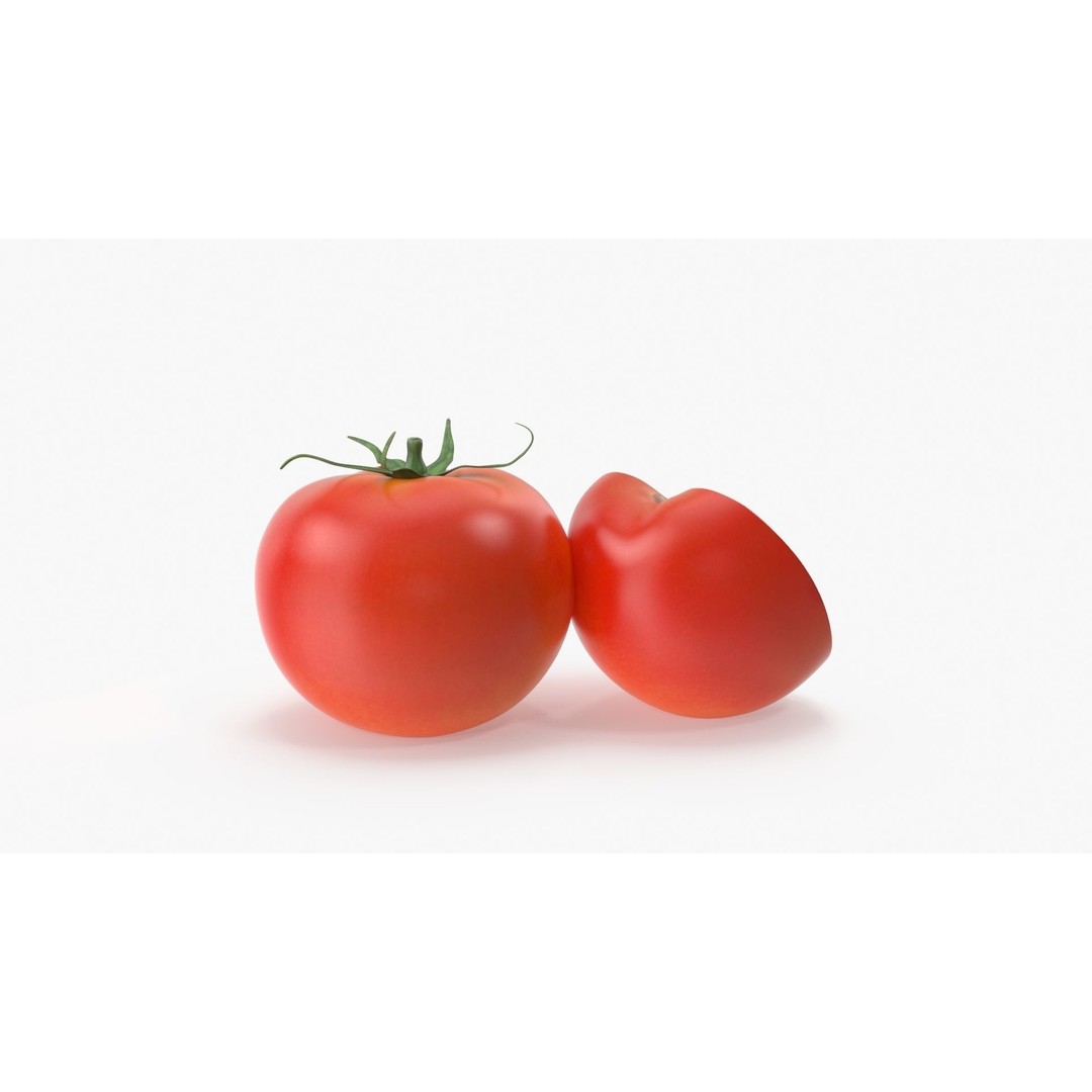Tomato 3D Model – High Poly PBR Asset, FBX and Textures - View 7