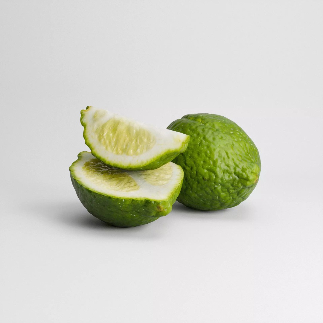 Limes 3D Model – Low Poly PBR Fruit Asset, FBX & OBJ Formats - View 6