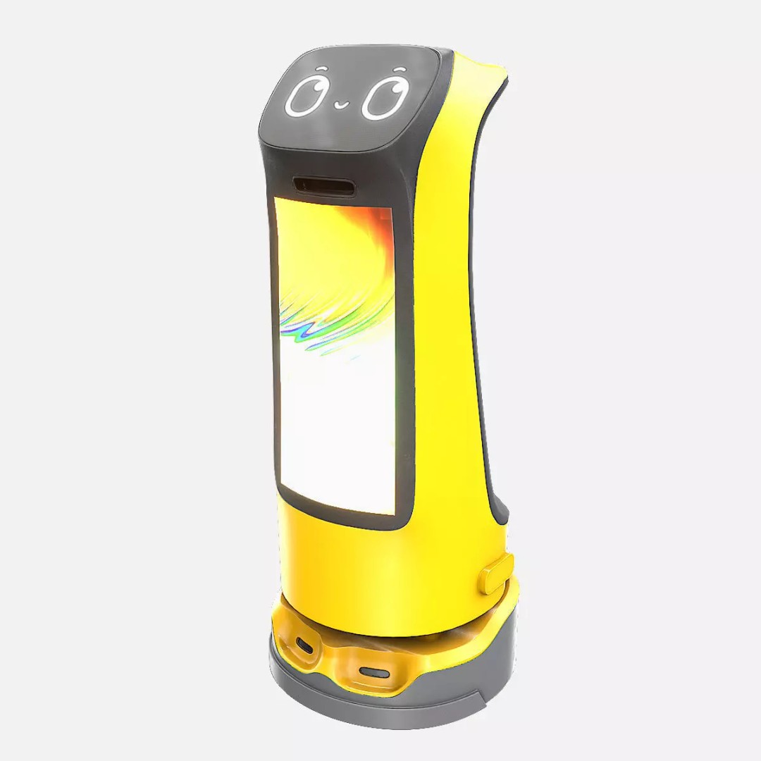 Modern Restaurant Robot 3D Model – Low Poly Game Ready Asset, FBX - View 21