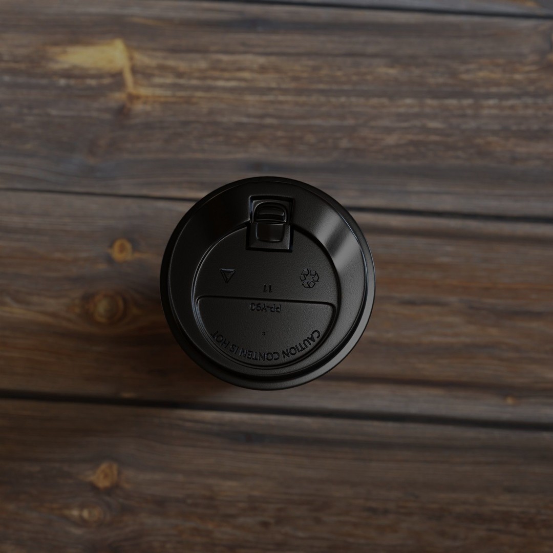 Paper Coffee Cups 3D Model – Low Poly Game Asset, FBX, PBR Textures - View 4