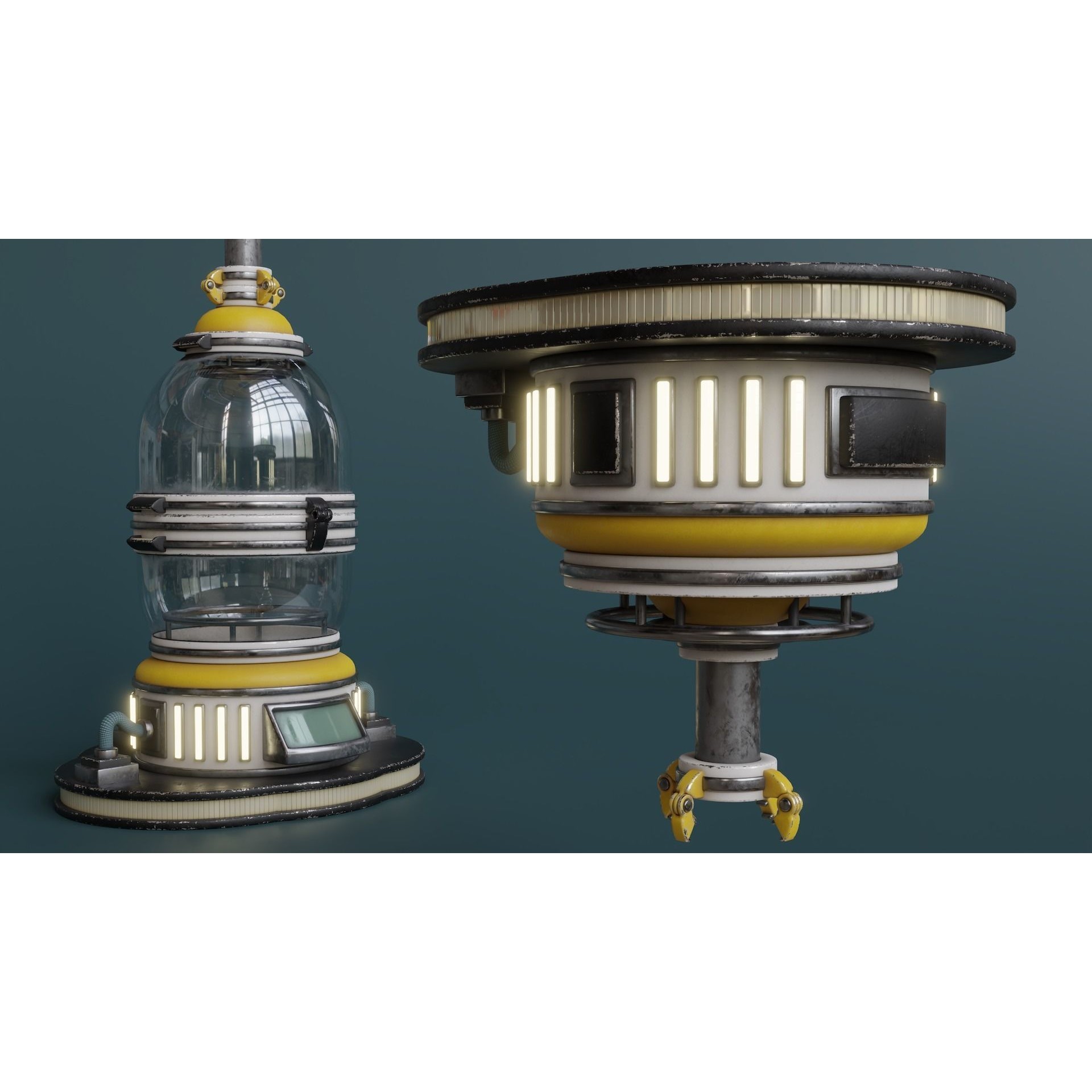 Sci-Fi Incubator - Low-Poly Game-Ready 3D Model - View 6
