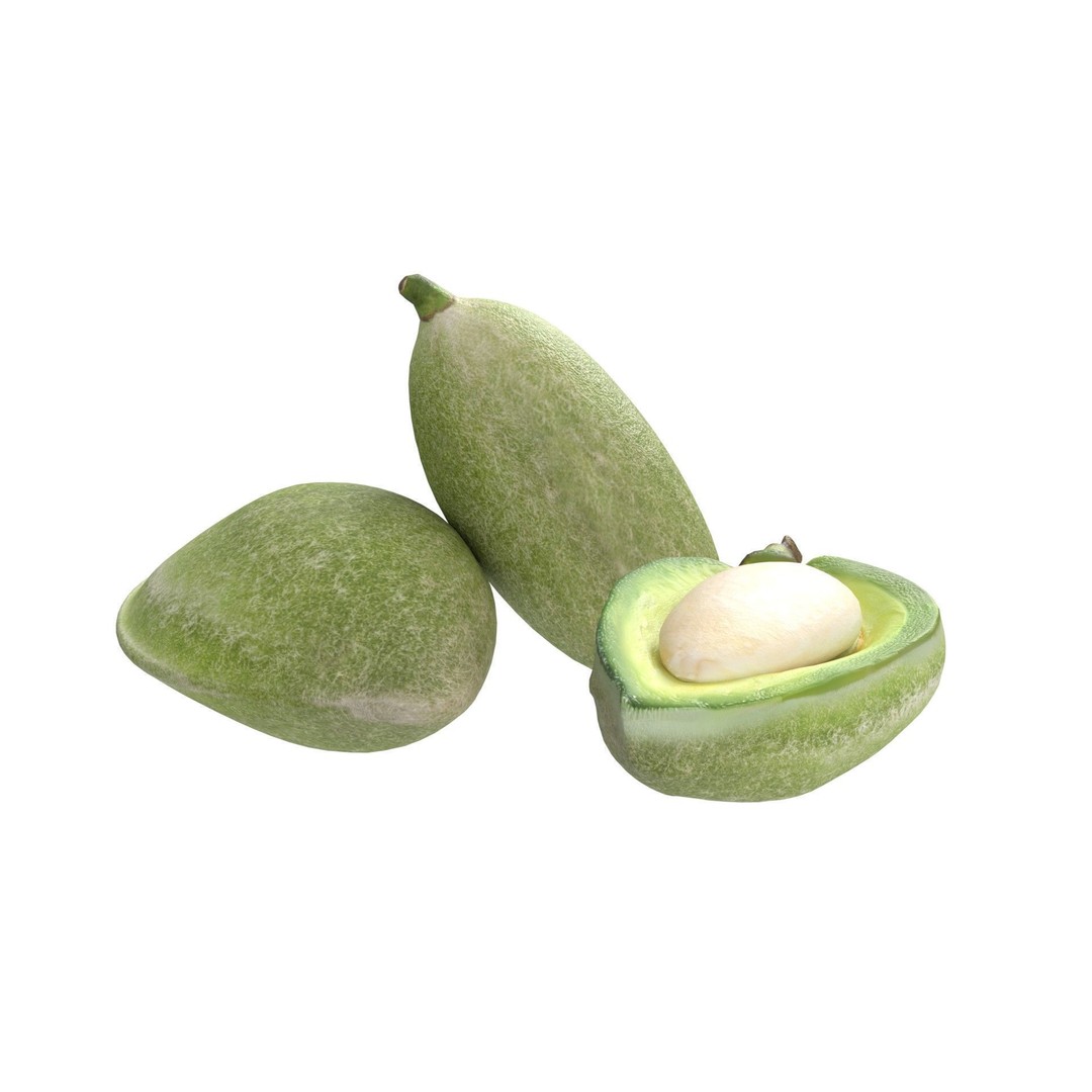 Almonds Collection 3D Model – Low Poly Food Asset, Blender, FBX, OBJ - View 18