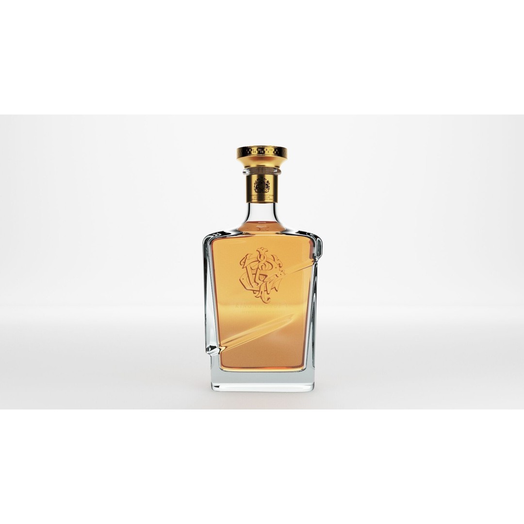 King George Bottle 3D Model – High Poly PBR Beverage Asset, FBX, OBJ - View 4
