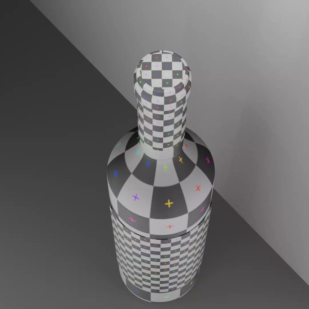 Wine Bottle 3D Model – Low Poly PBR Asset, FBX, OBJ, Blender