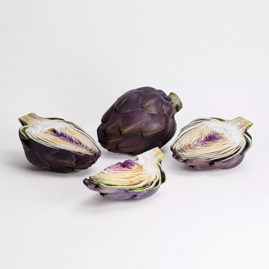 Artichoke 3D Model – Low Poly PBR Collection for Kitchen Visualizations - View 2