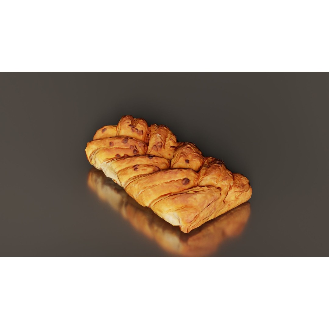 Crispy Honey Cake 3D Model – Low Poly Food Asset, FBX, Blender - View 10