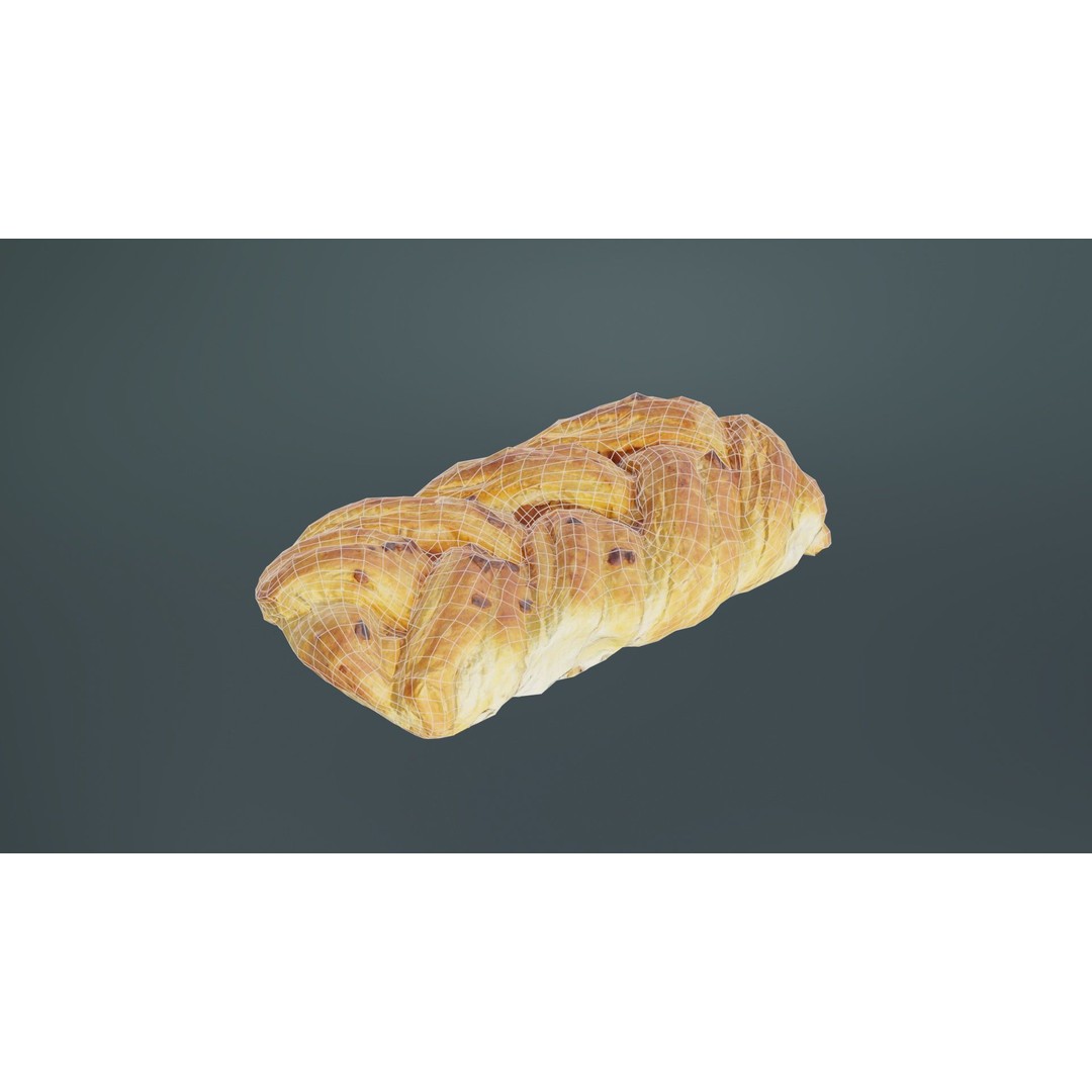 Crispy Honey Cake 3D Model – Low Poly Food Asset, FBX, Blender - View 11