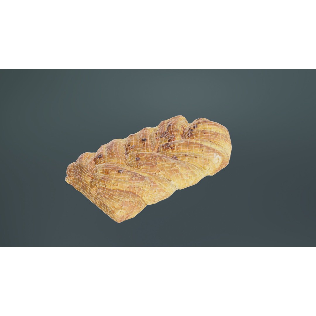 Crispy Honey Cake 3D Model – Low Poly Food Asset, FBX, Blender - View 12