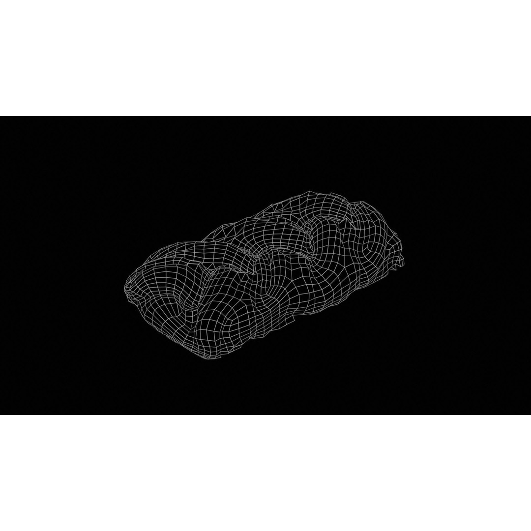 Crispy Honey Cake 3D Model – Low Poly Food Asset, FBX, Blender - View 13