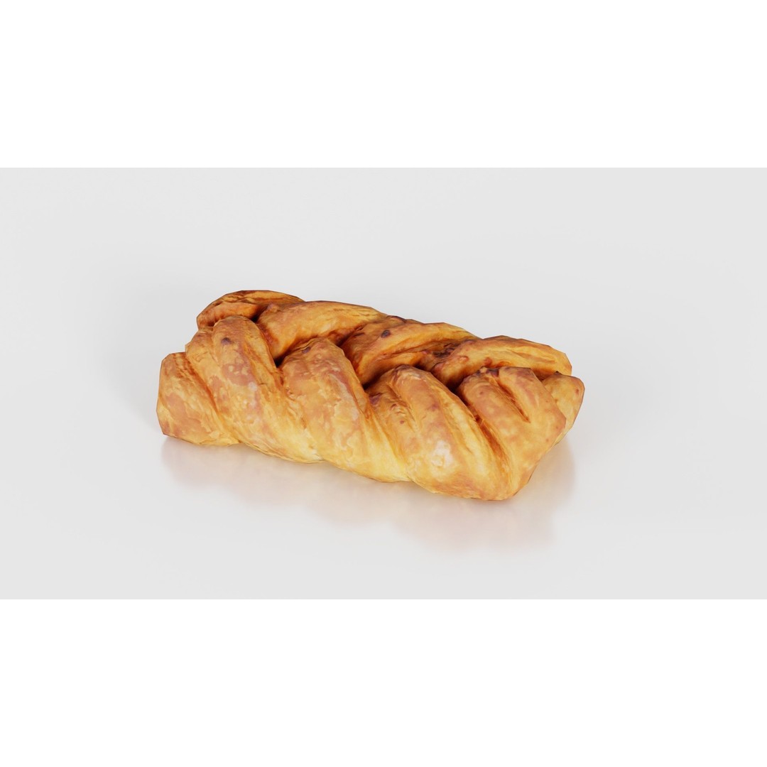 Crispy Honey Cake 3D Model – Low Poly Food Asset, FBX, Blender - View 21