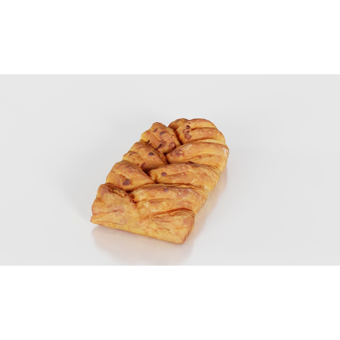 Crispy Honey Cake 3D Model – Low Poly Food Asset, FBX, Blender - View 24