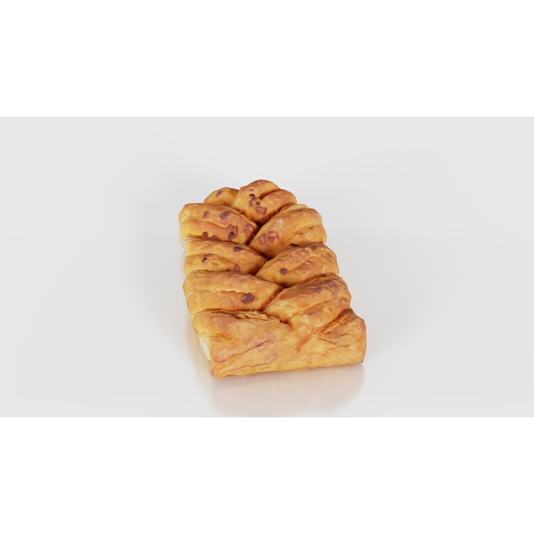 Crispy Honey Cake 3D Model – Low Poly Food Asset, FBX, Blender - View 25