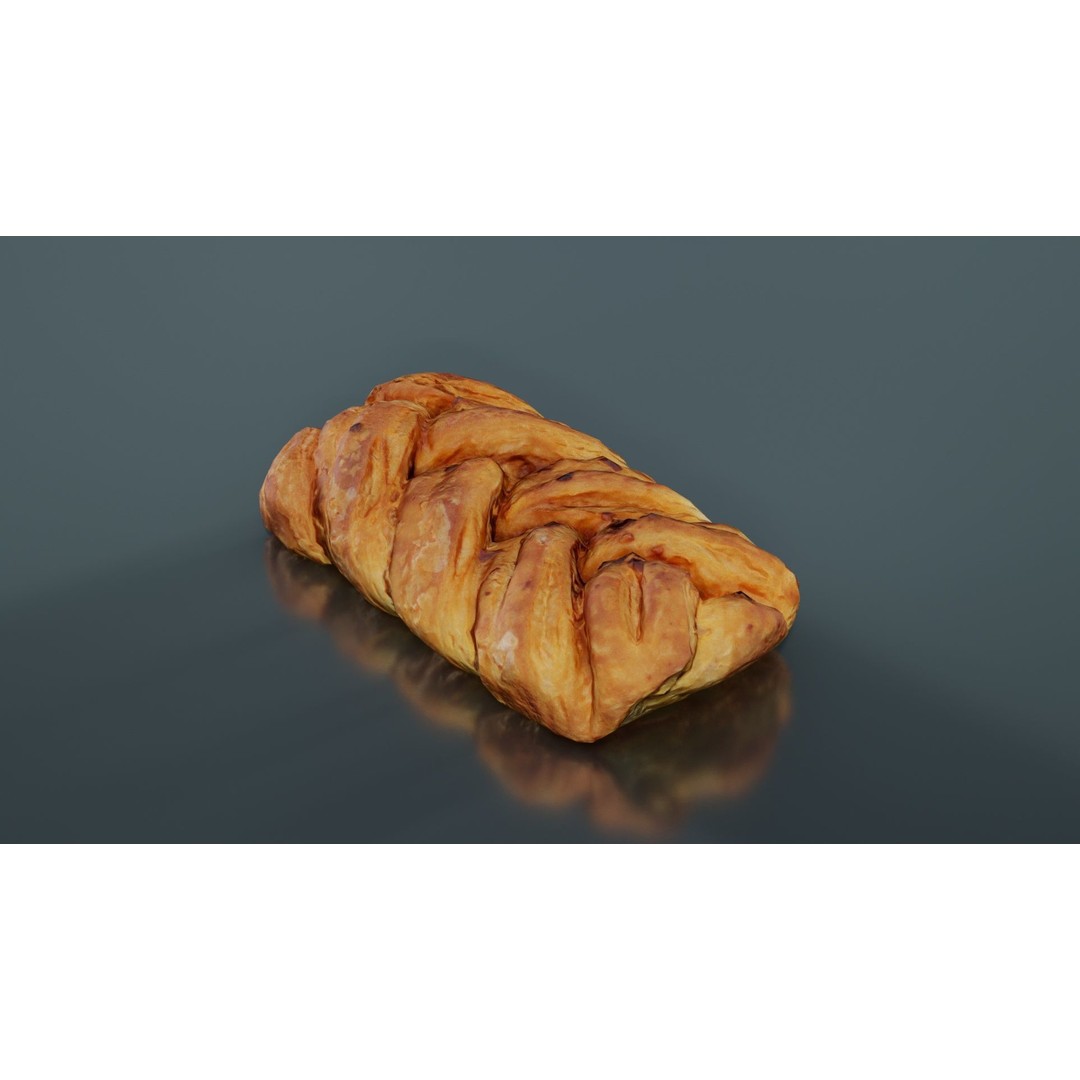 Crispy Honey Cake 3D Model – Low Poly Food Asset, FBX, Blender - View 3