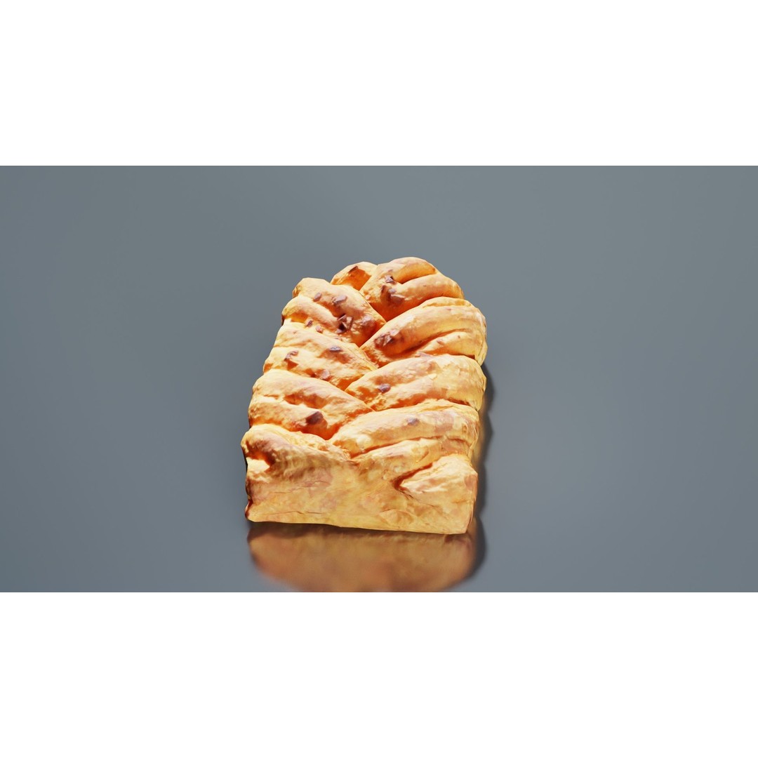 Crispy Honey Cake 3D Model – Low Poly Food Asset, FBX, Blender - View 5