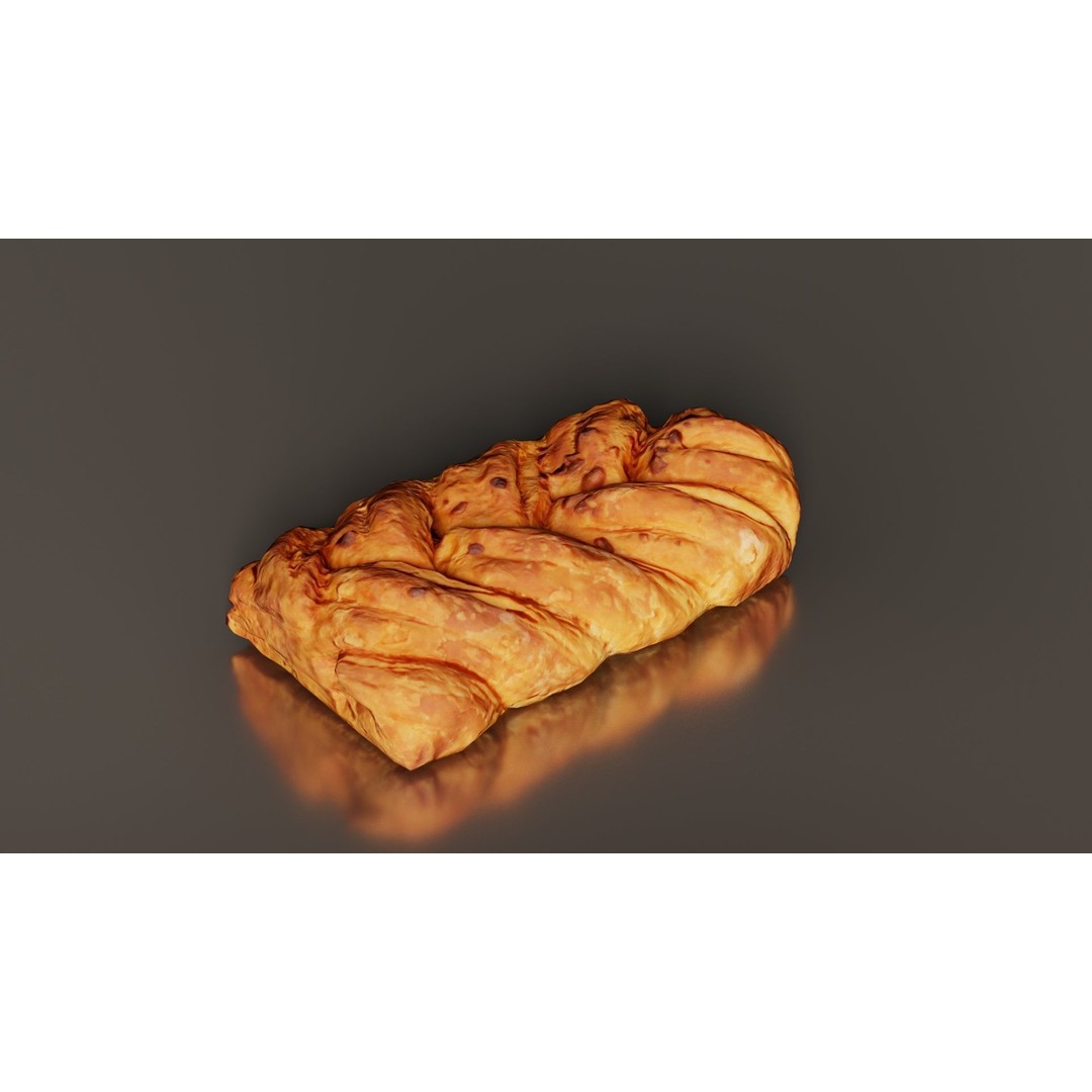 Crispy Honey Cake 3D Model – Low Poly Food Asset, FBX, Blender - View 6