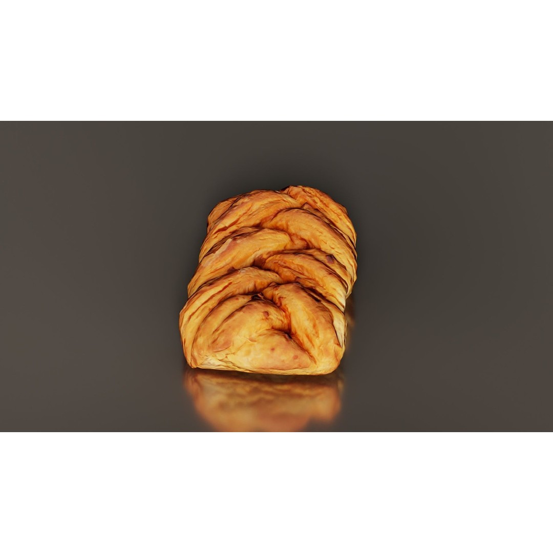 Crispy Honey Cake 3D Model – Low Poly Food Asset, FBX, Blender - View 8
