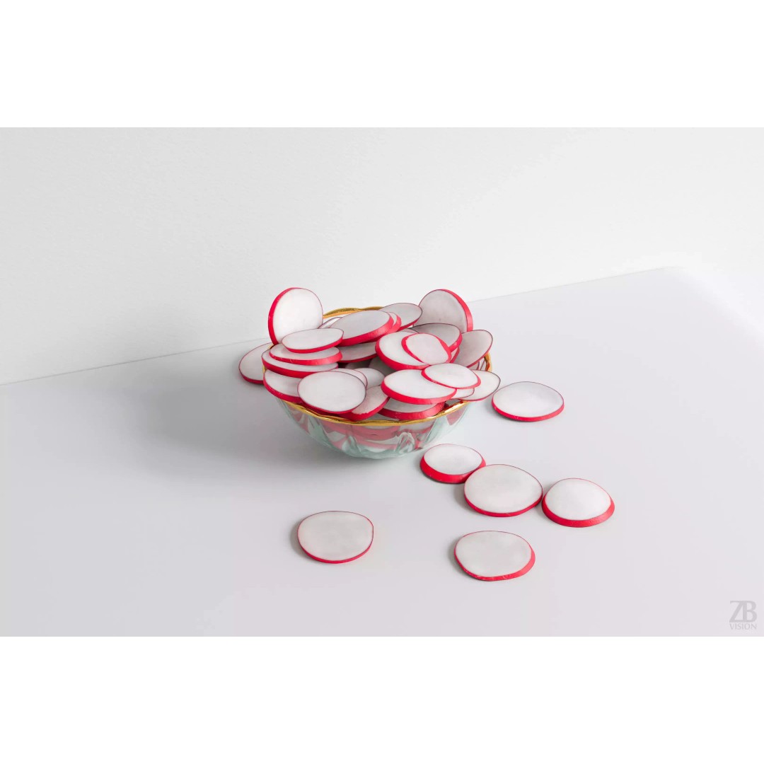 Sliced Radish 3D Model – Photorealistic Vegetable Asset, FBX, OBJ - View 2