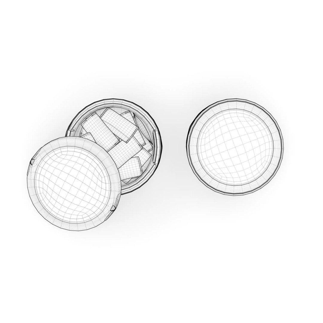 ZYN Nicotine Pouch 3D Model – PBR Game Asset, FBX, Blender