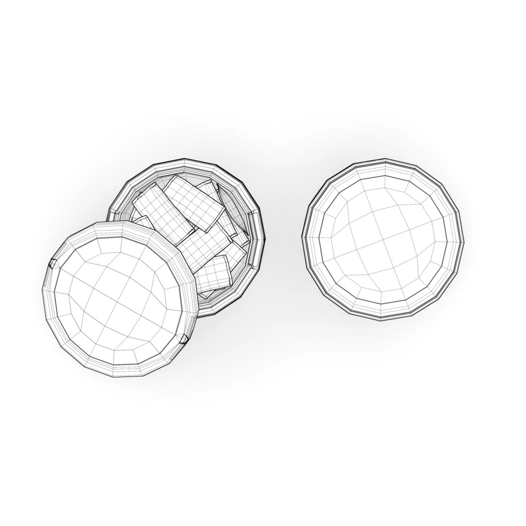 ZYN Nicotine Pouch 3D Model – PBR Game Asset, FBX, Blender - View 17