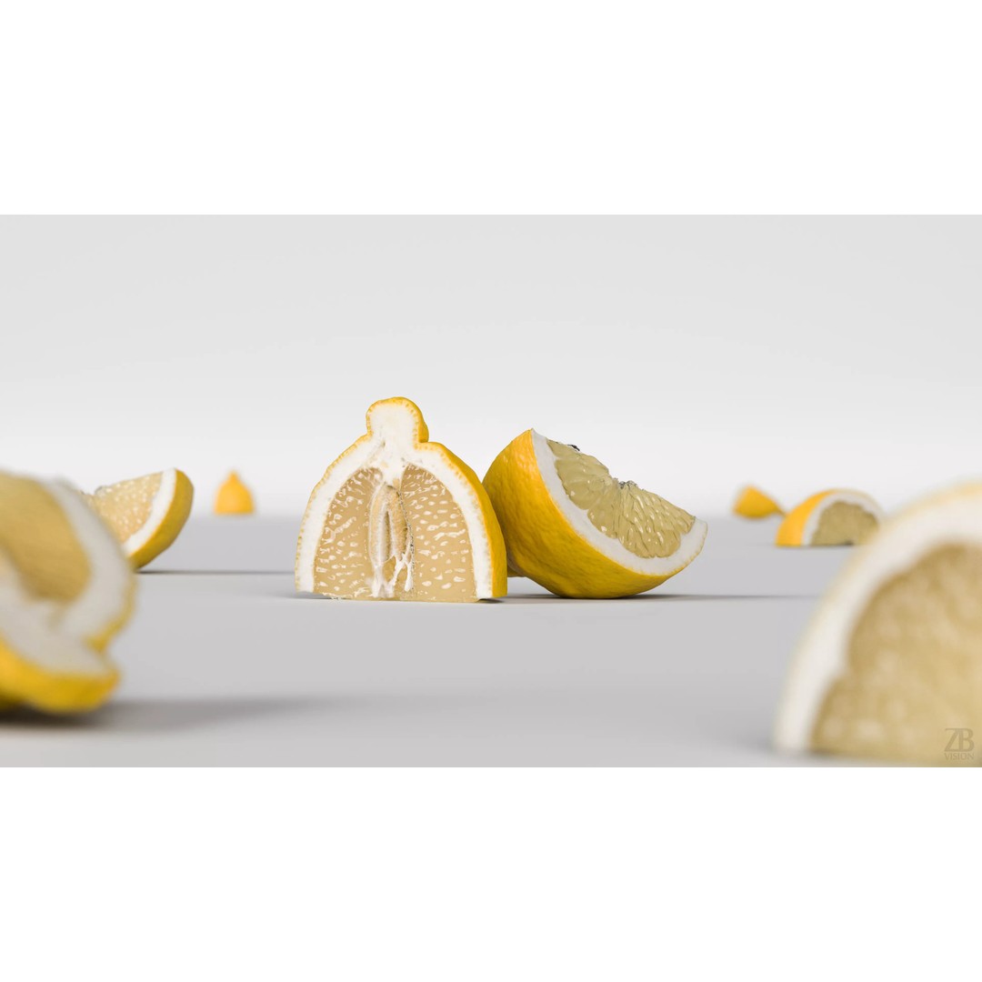Lemon 3D Model – Photorealistic PBR Asset for Visualization - View 3