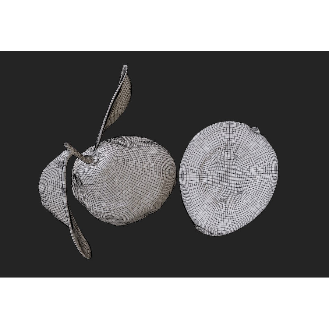 Guava 3D Model – Low Poly Game Asset, PBR Textures, FBX - View 21