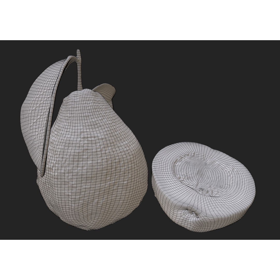 Guava 3D Model – Low Poly Game Asset, PBR Textures, FBX - View 25
