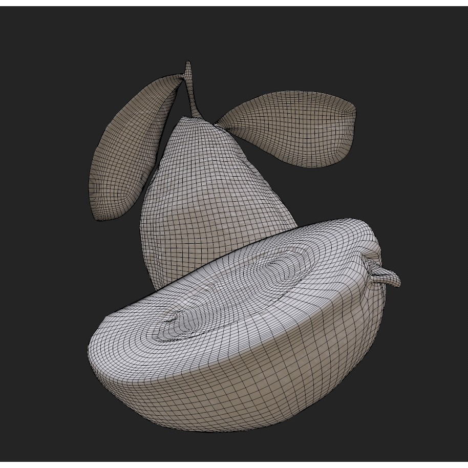 Guava 3D Model – Low Poly Game Asset, PBR Textures, FBX - View 26