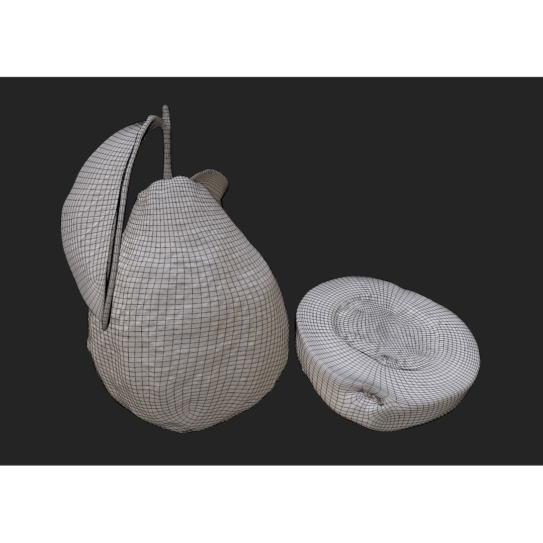 Guava 3D Model – Low Poly Game Asset, PBR Textures, FBX - View 27