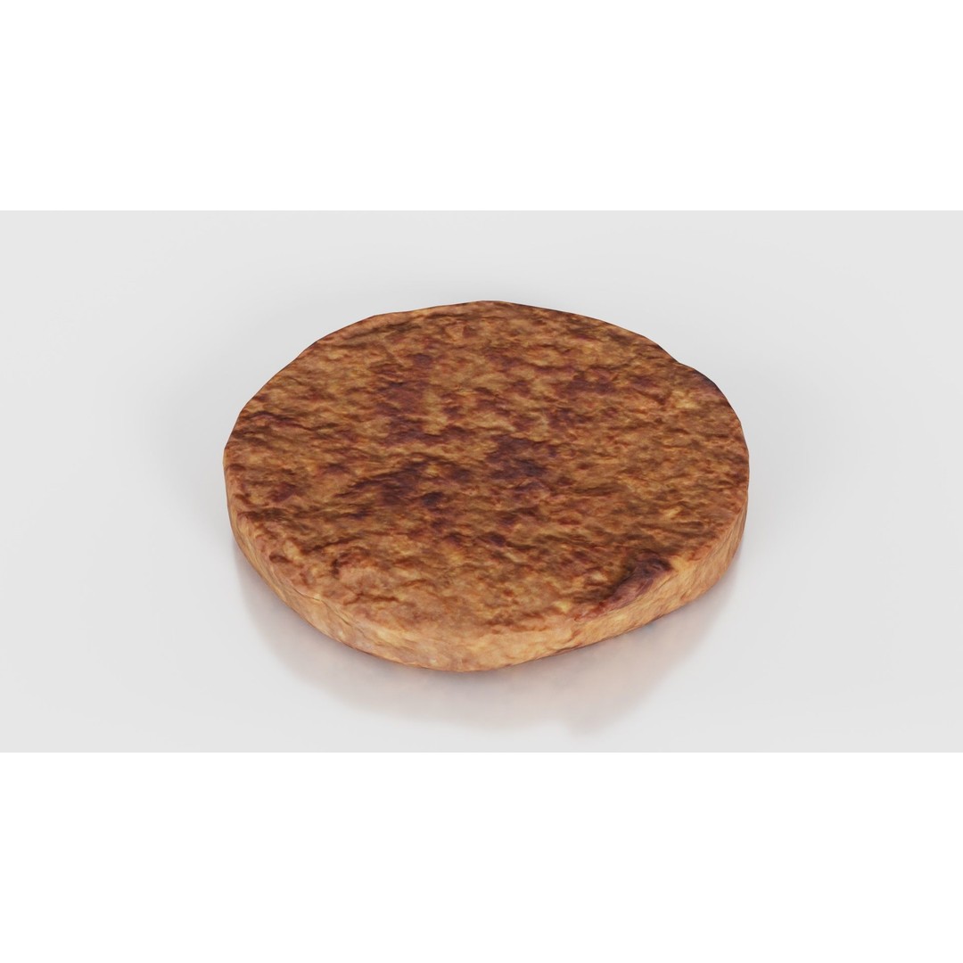 Hamburger 3D Model – Low Poly Photogrammetry Asset, FBX, Blender