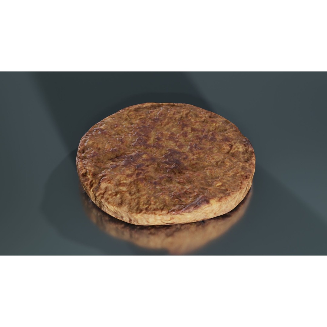 Hamburger 3D Model – Low Poly Photogrammetry Asset, FBX, Blender - View 10