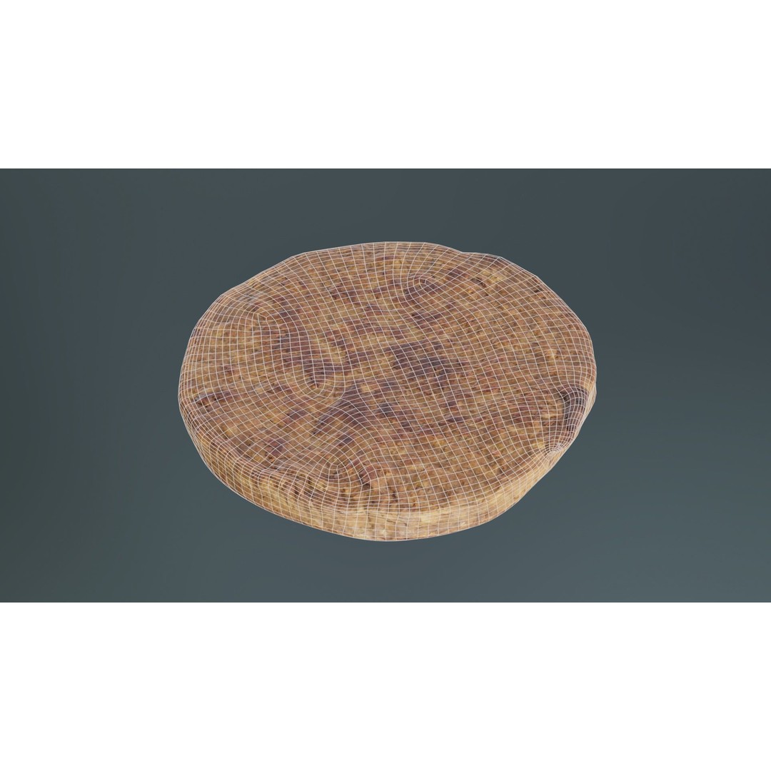 Hamburger 3D Model – Low Poly Photogrammetry Asset, FBX, Blender - View 11