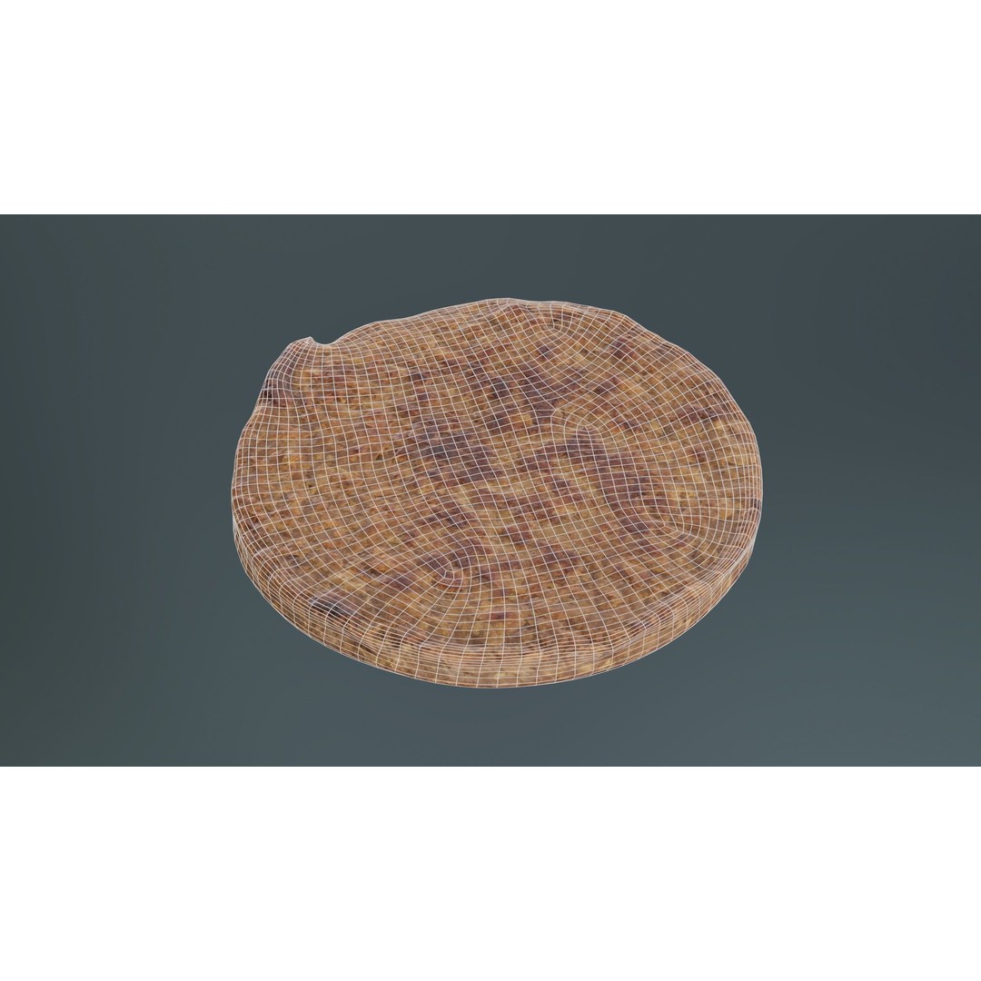 Hamburger 3D Model – Low Poly Photogrammetry Asset, FBX, Blender - View 12