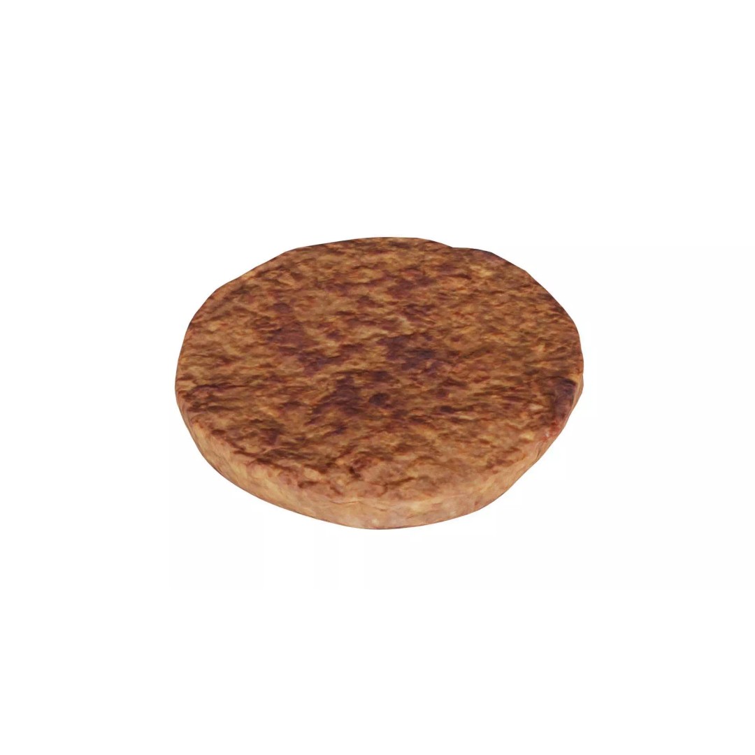 Hamburger 3D Model – Low Poly Photogrammetry Asset, FBX, Blender - View 2