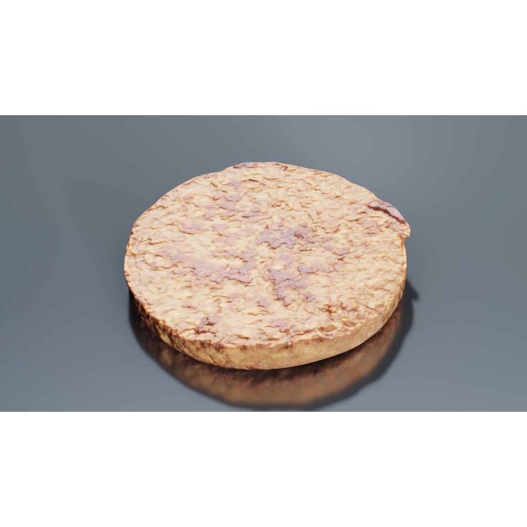 Hamburger 3D Model – Low Poly Photogrammetry Asset, FBX, Blender - View 3