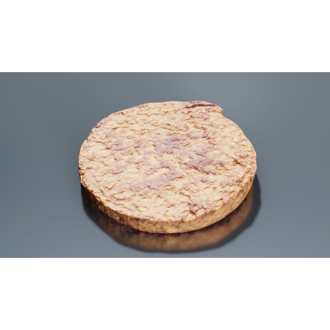 Hamburger 3D Model – Low Poly Photogrammetry Asset, FBX, Blender - View 4