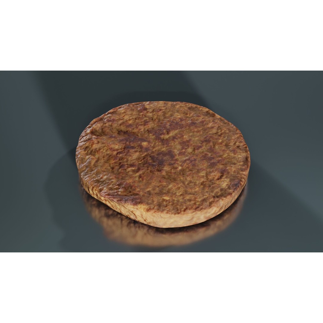 Hamburger 3D Model – Low Poly Photogrammetry Asset, FBX, Blender - View 5
